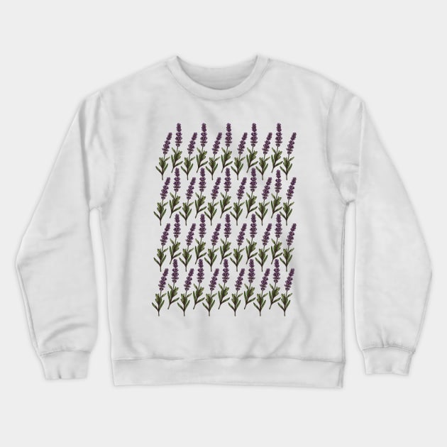 Vintage Lavender Pattern Crewneck Sweatshirt by soulfulprintss8